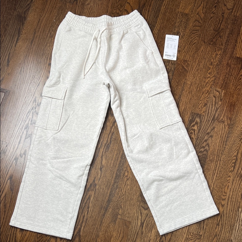 Athleta easy fleece straight cargo pant - S